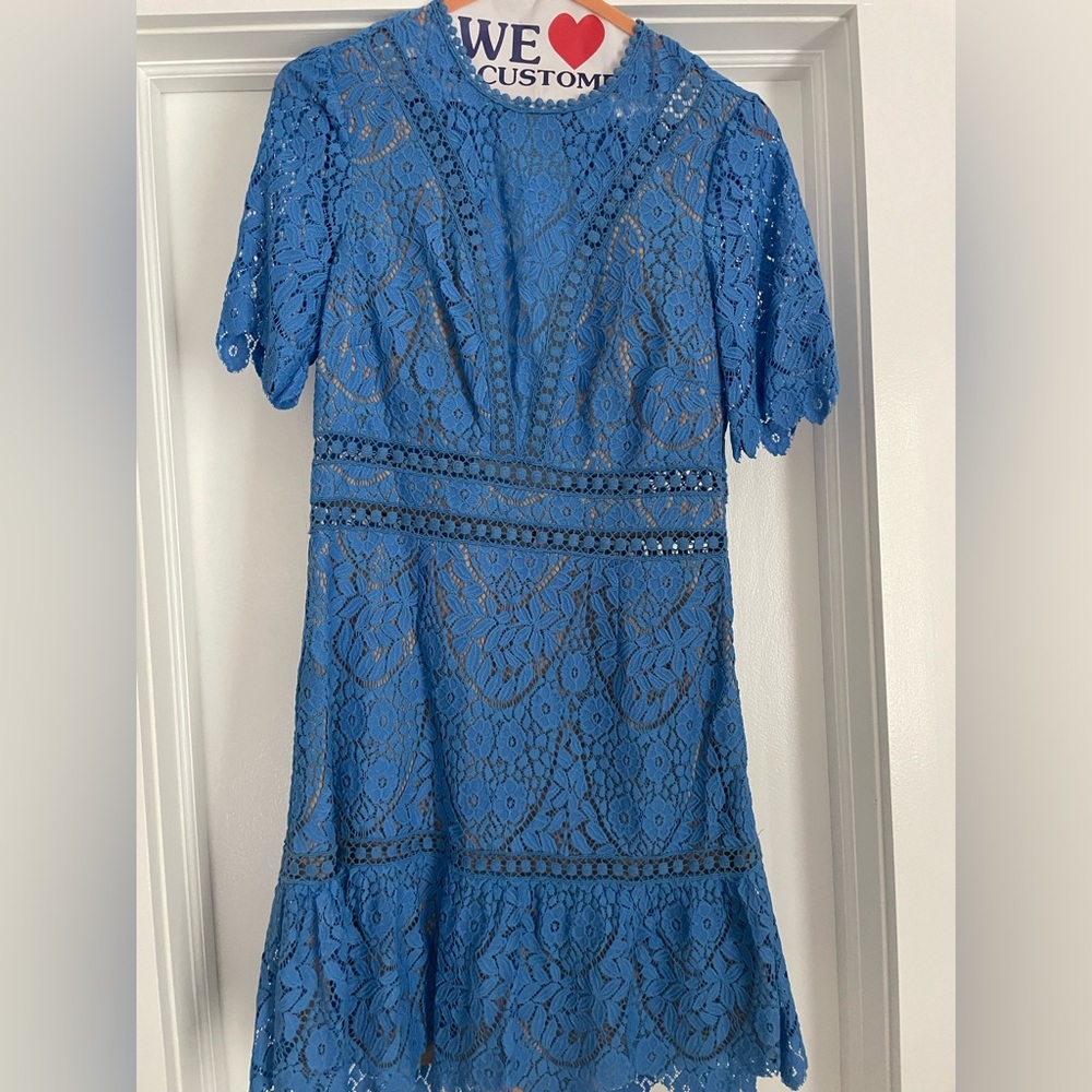 Saylor Darian Dress in Blue